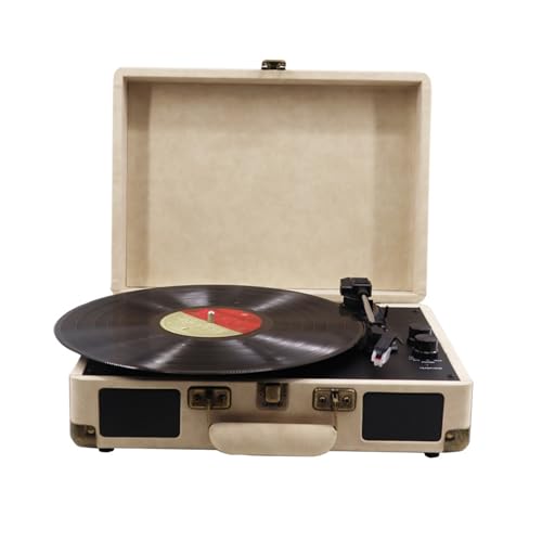 Tourne-Disque Vinyle avec Haut-parleurs Valise Portable Tourne-Disque à 3 Vitesses Bluetooth intégré Platine Vinyle à entraînement par Courroie avec arrêt Automatique, Prise auxiliaire/RCA/Casque - Les Beatles, Paul McCartney, John Lennon, RIngo Starr, George Harrison Tourne-Disque Vinyle avec Haut-parleurs Valise Portable Tourne-Disque à 3 Vitesses Bluetooth intégré Platine Vinyle à entraînement par Courroie avec arrêt Automatique, Prise auxiliaire/RCA/Casque