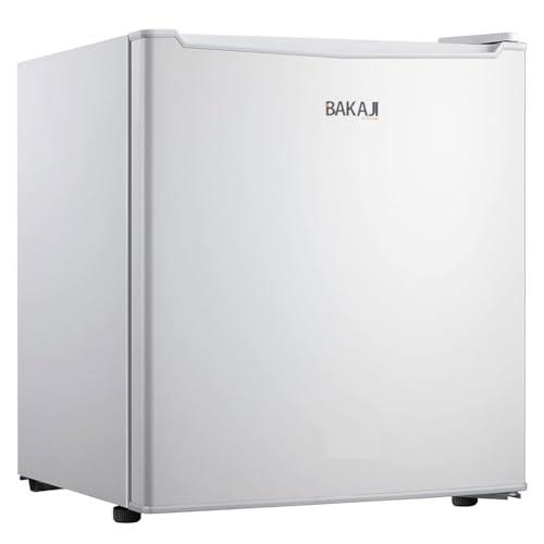 BAKAJI Frigo Bar Mini Frigorifero 4 Scomparti Capacita' 46 LT Hotel Casa Ufficio Studio Campeggio Dimensione 49 x 44 x 49 cm Colore Bianco