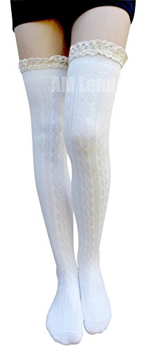 Gothic Lolita Thigh High Socks Over Knee Socks Women Lace Sexy Stockings3