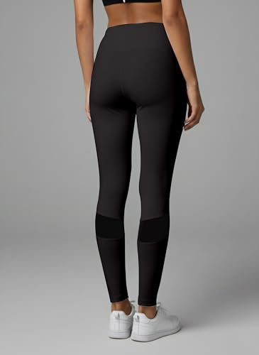 Image of Mehrang Gym wear Mesh Legging Workout Pants with Side Pocket /Stretchable Tights /Highwaist Sports Fitness Yoga Track Pants for Women Leggings for Gym