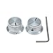 2-Pack Set Screw Style Aluminium Potentiometer Knobs 1/4