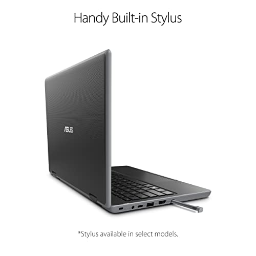 ASUS-BR1100-Laptop-116-HD-Anti-Glare-Touchscreen-Display-Intel-Celeron-N4500-4GB-RAM-64GB-Storage-MIL-STD-810H-Durability-TPM-20-Windows-10-Pro-Dark-Grey-Stylus-Included-BR1100FKA-502YT