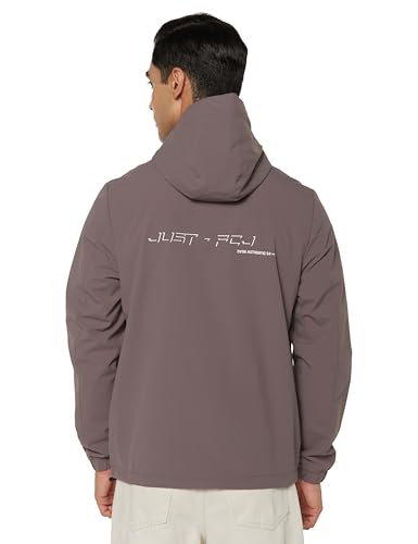 Image of Qube By Fort Collins Men's Polyester Standard Length Regular Fit Lightweight Winter Jacket - Sporty, Stylish & Warm Outerwear for Cold Weather