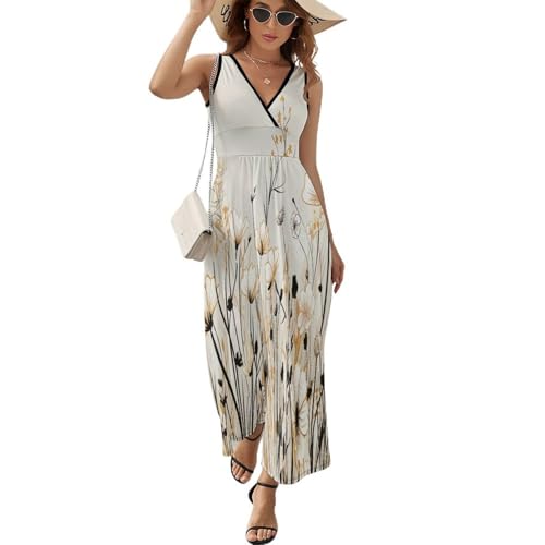 Robe d'été sans manches fluide et élégante pour la plage et les soirées d'été