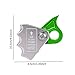 predolo Climbing Rope Grab Ascender Aluminum Alloy Heavy Duty Fall Arrest Gear for Caving Outdoor Climbing Tree Arborist, Green
