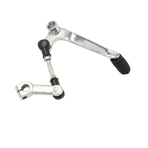 Motoforti Silver Tone Metal Gear Shifter Shift Lever 26cm Long for Motorcycle Long-lasting