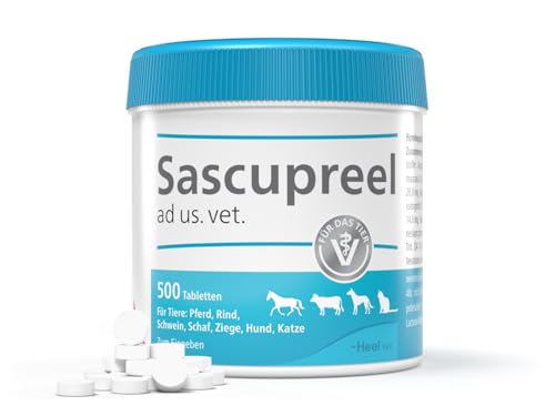 Sascupreel ad us. Vet. 500 Tabletten | Natürliches Tierarzneimittel für Hunde, Katzen, Pferde u.a. | Made in Germany