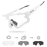 KAPVOE Cycling Glasses Photochromic Clear Sunglasses Mountain Bike Bicycle Sports MTB for Women Men