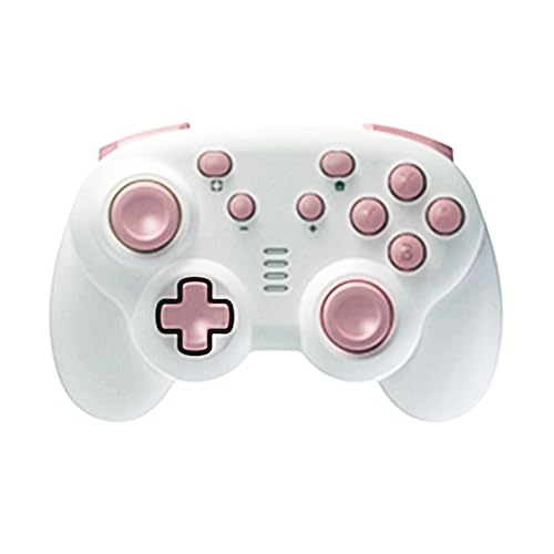 turbX Mini Mate Pro 2.0 Ergonomic Controller for Small Hands (Sakura Pink) – Drift-Free Hall Effect Joysticks, Wireless Bluetooth for Switch, PC, Steam Deck, iOS & Android, Includes Retro Arcade Gift