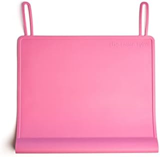 The Table Tyke 100% Silicone Placemat with Teething Edge Bumper/Spill Stopper | Dishwasher Safe, Travel Ready Non-Slip Suction Activity Mat for Infants, Babies, Toddlers, Children, Kids