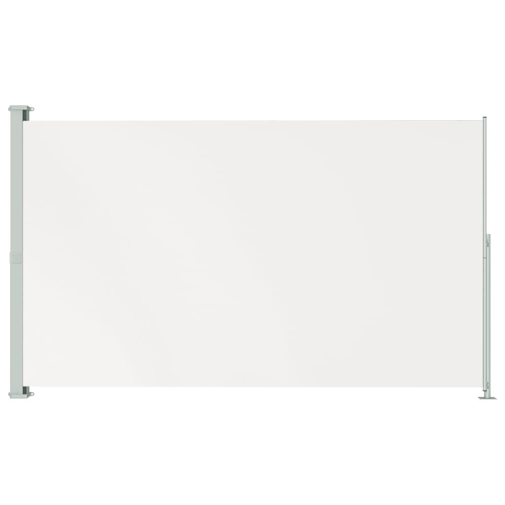 vidaXL Toldo Lateral Retráctil de Jardín Patio Separador Terraza Balcón Pantalla Solar Viento Enrollable Retroceso Automático Crema 180x300 cm