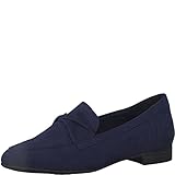 weiches Fußbett MARCO TOZZI Damen 2-2-24204-20 Flacher Slipper, Blau, 38 EU