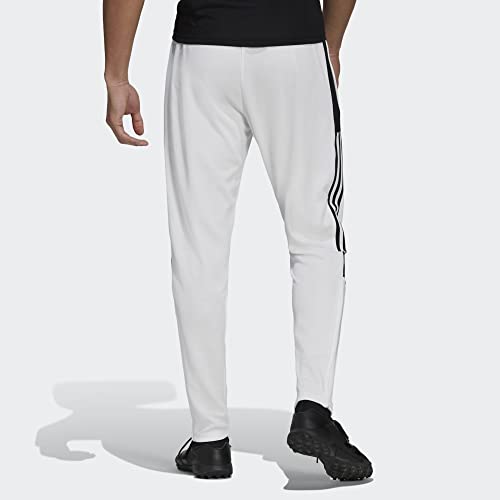 adidas Men's Tiro 21 Track Pants, White/Black, Small