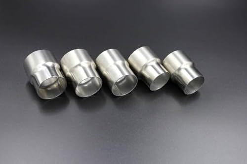 変換パイプ 内径 60.5φ ~ 外径 50.8φ 汎用 ワンオフ マフラー製作 異径 ステンレス SUS カスタム アダプター コネクタ サイズ変換 接続パイプ 拡管パイプ 溶接 エキゾースト フルエキ 材料 DIY 資材 バイク 車 HMS 9003-