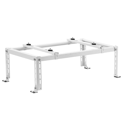 VEVOR Supporto da Terra Mini Split, Regolabile Antivibrazioni per Condizionatore d'Aria, Senza Condotti 9000-24000 BTU, Pompa di Calore, Staffa di Base AC per Pavimento, Carico Massima 250 kg