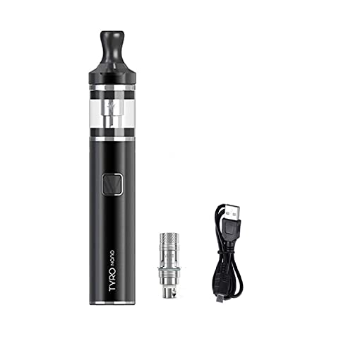 VAPTIO Tyro Nano Kit Cigarette électronique 900mAh 30W Kit de démarrage Vape Pen tout-en-un, Sans e liquide sans nicotine (noir)