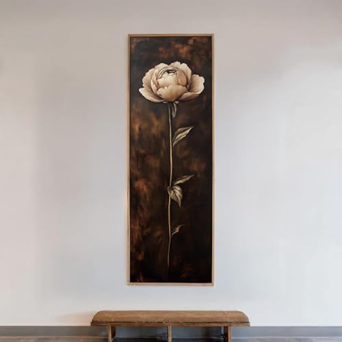 Tableau pivoine bohème pour créer un salon zen et élégant