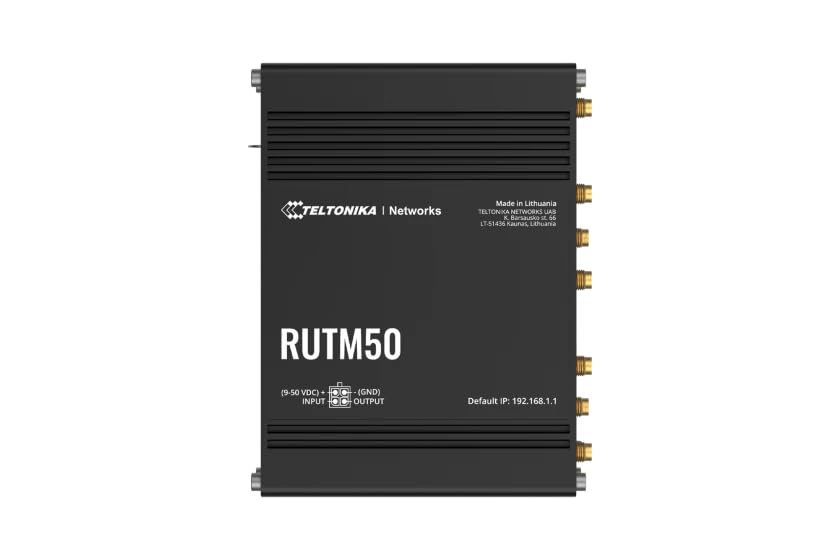 Image of Teltonika RUTM50 5G Router with Wi-Fi | 802.11ac /abgn | 3.4 Gbps | 5G SA /NSA | RUTM50000000 | North America