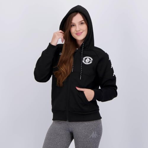 Jaqueta Kappa Vasco Piquet Feminina Preta M