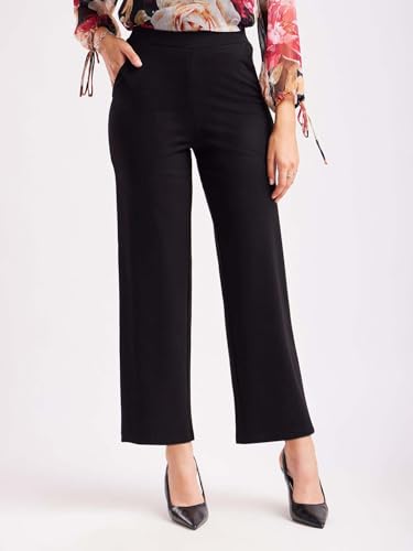 Image of KOTTY Women's Elegant Straight Fit Pants for Office Wear, Workwear Styling, and Modern Casual Comfort
