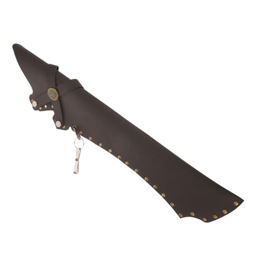 OSOLADY Portable Arrow Storage Bag Durable PU Leather Pouch with Belt Buckle Design Convenient for Practice and Hunting for Youth Archery Easy to Carry