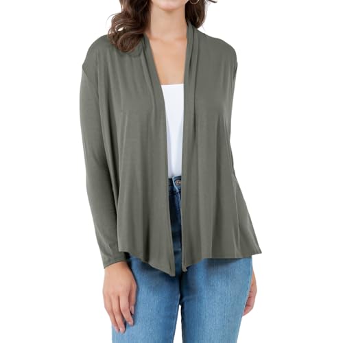 Image of Azules Long Sleeve Womens Cardigan, Thin Flowy Rayon Sweater Lightweight Cardigan for Casual or Dressy Outfits