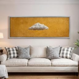 Tableau surréaliste de nuages art minimaliste grand format de salon
