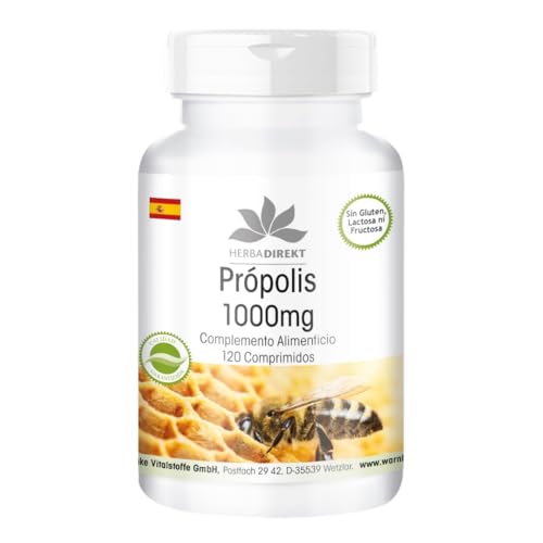 HERBADIREKT Warnke Vitalstoffe Propóleo 1000mg, 120 comprimidos