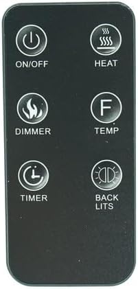 Mando a distancia de repuesto solo para calentador eléctrico de chimenea Mainstays WFP-22C WFP-22CXXX montado en la pared
