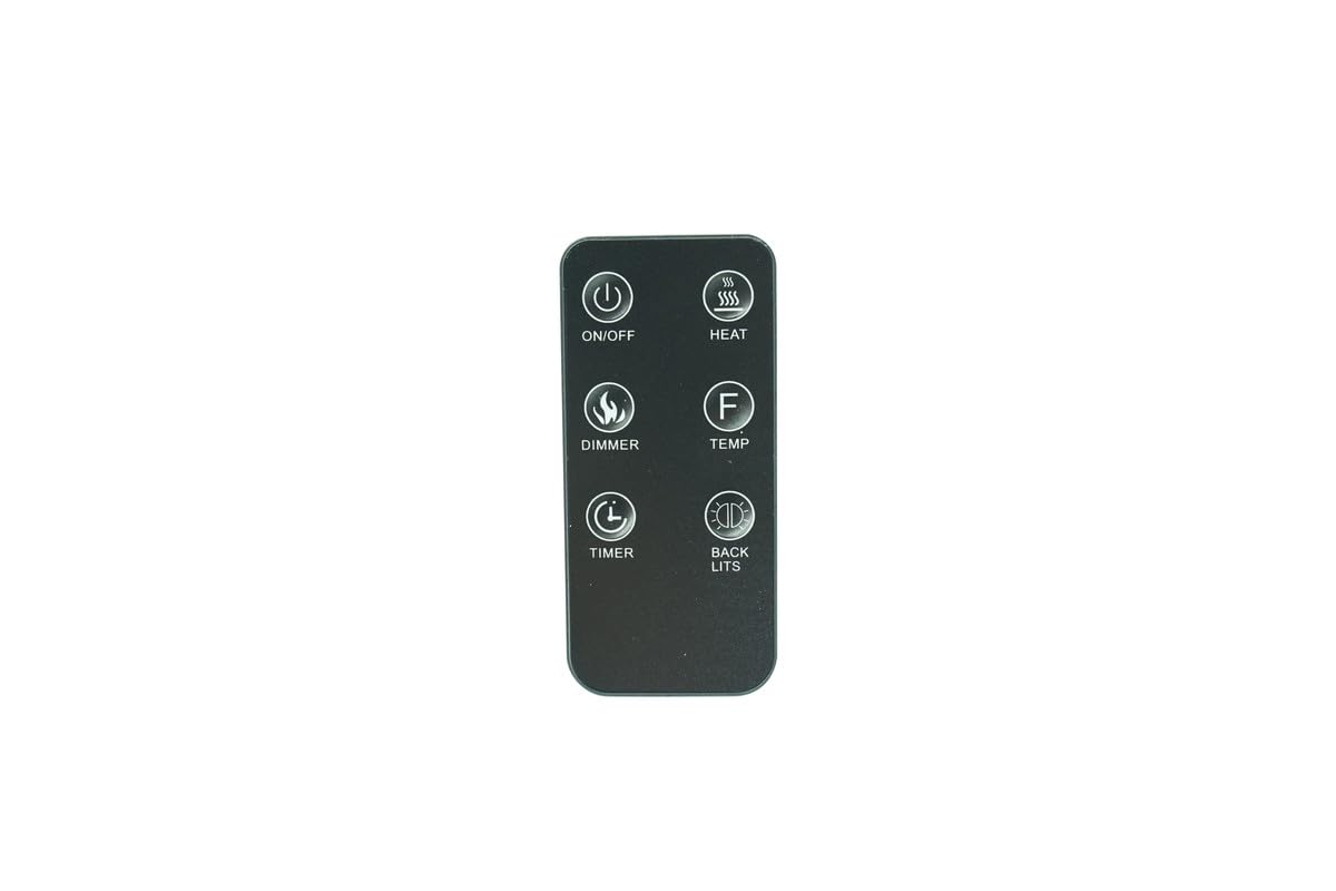 Replacement Remote Control for Mainstays WFP-22C WFP-22C/XXX Wall Mounted Electric Fireplace Heater