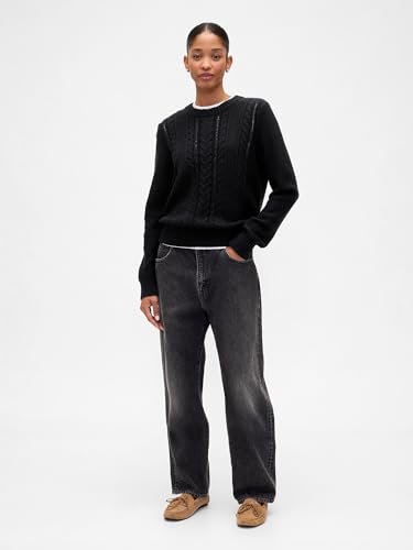 Image of Gap Women's Cable Crewneck Sweater