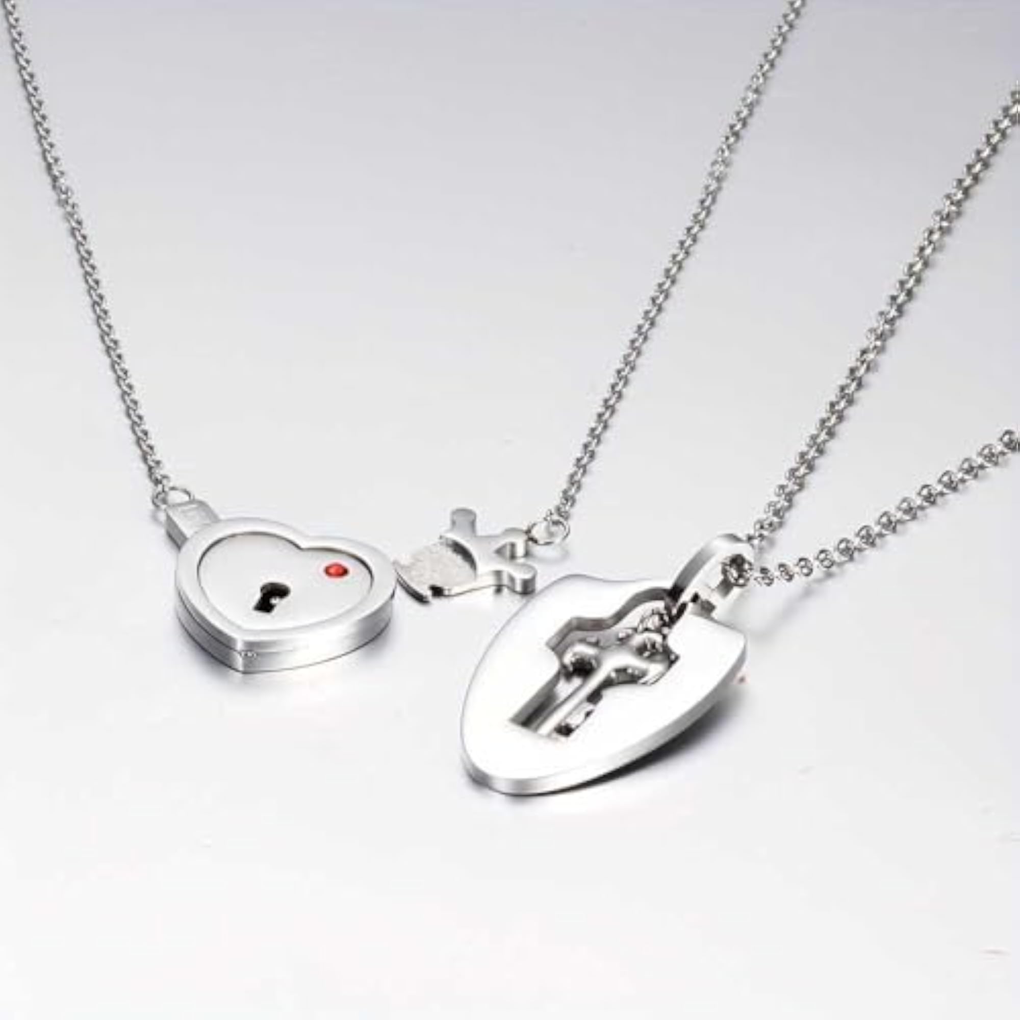 Lock And Key Pendant Necklace Set, Key For Necklace