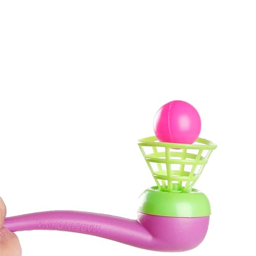 Juego de pelota flotante, juguetes de pelota de tubo para niños | Juego de soplado de equilibrio de juguete de bola de tubo de soplado,Juego de equilibrio de soplado, color aleatorio, divertidos sumin
