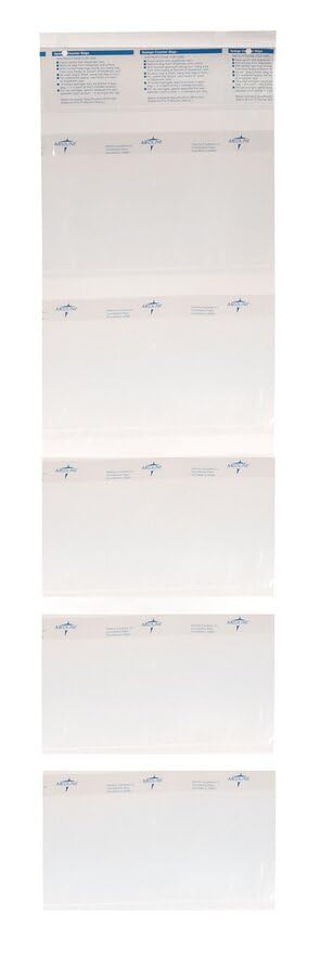 Medline Surgical Sponge Counter Bags, Clear, Pack of 250