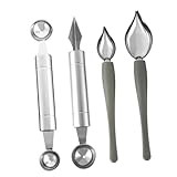 Crayon à peindre pour sauce assiette - courbe exquise et prise confortable, pour travailler avec la sauce dessert, cuillère d'embellissement