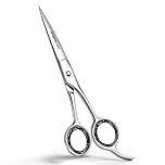 Utopia Care Hair Cutting and Hairdressing Scissors 6.5 Inch, Premium Stainless Steel Shears with Smooth Razor, for Salons, Professional Barbers, Men & Women, Kids, Adults, & Pets - Silver - Pack of 1