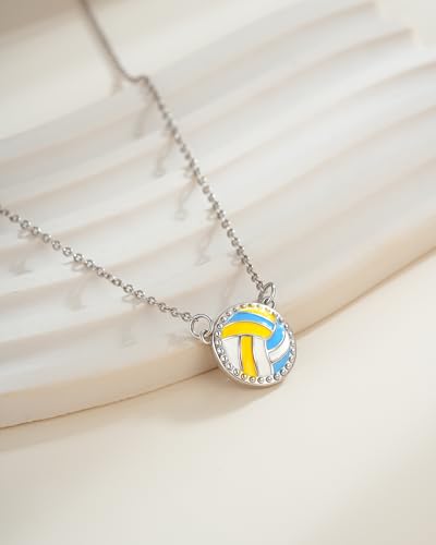 Tarsus Softball/Soccer/Volleyball Necklace Jewelry for Girls, Ideal for Birthday Christmas Players Team4