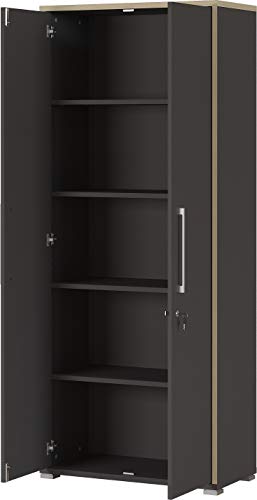 Germania Aktenschrank Duo | In Anthrazit | 75 x 185 x 35 cm | 1694-58 - 1694-58 Germania Aktenschrank Duo | In Anthrazit | 75 x 185 x 35 cm | 1694-58