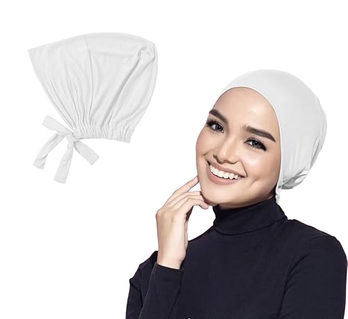NAJD Under Scarf Hijab Cap for Women: Muslim Women's Inner Cap, Tie-back, Non-Slip, Stretchy, Super Soft