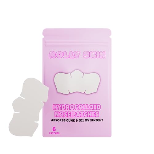 Hydrocolloid Nose Pore Strips for Overnight Use, Absorbs Oil and Gunk | Facial Skin Care Products | Overnight Pore Strips, 6 Ct