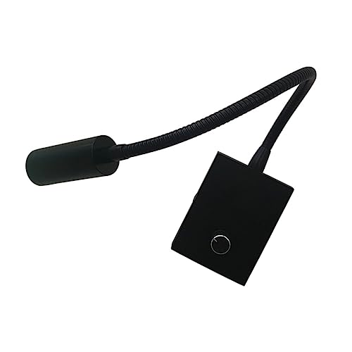 DECOMELODY LED Bedside Reading Lamp with Flexible Hose Gooseneck Light for Comfortable Reading Bed Compact Design for Bedrooms and Dorms for Nighttime Use
