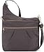 Travelon Anti-theft Signature 3 Compartment Cross Body Bag, Smoke