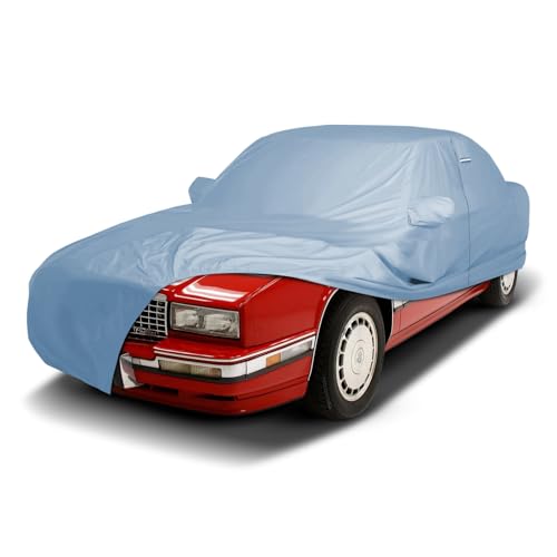 Image of iCarCover Premium Car Cover for 1986-1991 Cadillac Eldorado Heavy Duty Waterproof All-Weather Automobiles Custom Fit Indoor Outdoor UV Snow Protection Covers with Straps and Bag