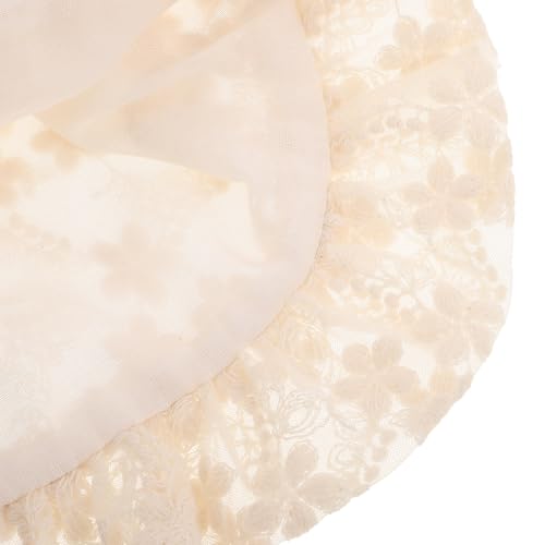 Infant Sun Hat: Adjustable Baby Girl Princess Hat - Breathable Lace Sun Cap for Infants - Lightweight Design for Celebrations and Everyday Outfits Beige3