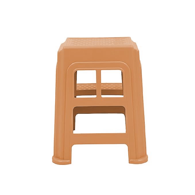 Image of SKYGLAMOUR Supreme 2-Step Heavy Duty Multi-Purpose Plastic Stool for Kitchen,Office and Home Use with Weight Bearing Capacity Upto 150 Kg (Color: Amber Gold, Pack of 2)