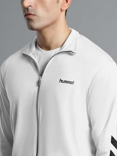 Image of hummel Promo Men's All weather Regular Fit Track Suit with Zipper and Pockets Comfortable Breathable Stretchable Soft Fabric For Everyday Use Ideal for Gym Training or Running Loungwear