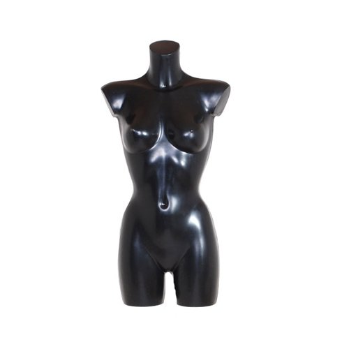 The Shopfitting Shop Femelle Noir Lingerie Maillots de bain Fashion Mannequin Buste avec support en métal