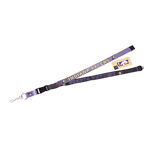 Pro Specialties Group NBA Indiana Pacers Unisex Indiana Pacers Lanyard Reverse Pop C, Black