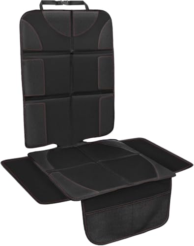 NWOUIIAY Protecteur de Siège Voiture Antidérapant et Imperméable Protection Siege Auto pour Enfant en Oxford Compatible ISOFIX avec 2 Poches de Rangement...
