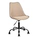 FitAtHome Chaises de Bureau, Nylon, Beige, Middle 9339051381464